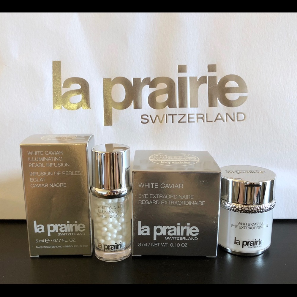 La Prairie White Caviar travel set